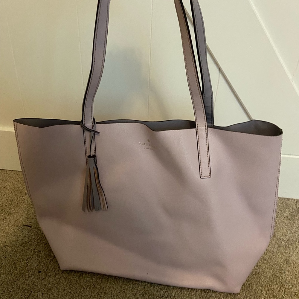Large light pink Kate Spade tote